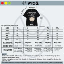 Thumbnail Áo thun FIDE Cừu Shaun phông trơn nam nữ cổ tròn unisex SHAUN 07 4