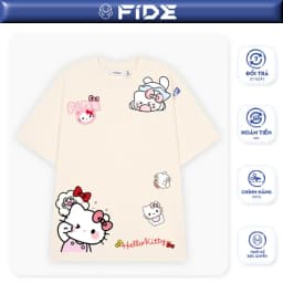 Thumbnail Áo thun FIDE KittyCat phông unisex form rộng local brand nam nữ cổ tròn oversize - AT149 1