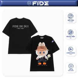 Thumbnail Áo thun FIDE LABUBU phông unisex form rộng local brand nam nữ cổ tròn oversize - AT75 1