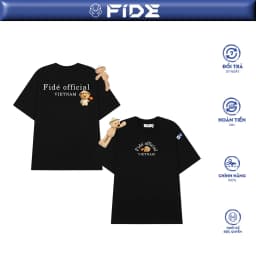 Thumbnail Áo thun FIDE Việt Nam JoyBear phông unisex form rộng local brand nam nữ cổ tròn oversize - AT169(Tặng gấu) 1