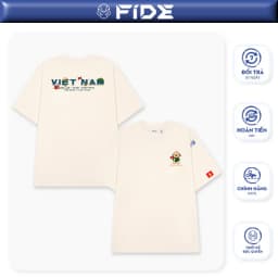 Thumbnail Áo thun FIDE Việt Nam phông unisex form rộng local brand nam nữ cổ tròn oversize - AT168 1