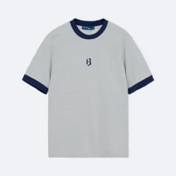 Thumbnail Áo thun form REGULAR R1210 BD201 chất cotton hoạ tiết phối cổ thiết kế B icon cao cấp trẻ trung thanh lịch BEN& TOD 1