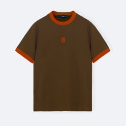 Thumbnail Áo thun form REGULAR R1210 BD201 chất cotton hoạ tiết phối cổ thiết kế B icon cao cấp trẻ trung thanh lịch BEN& TOD 3