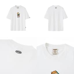Thumbnail Áo thun Form rộng NOAM Nafox Kickflip Unisex 100% Cotton - Màu đen/trắng/be 2