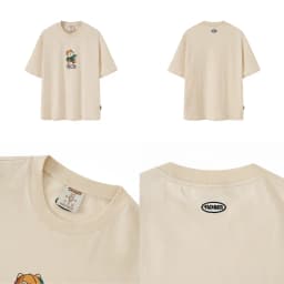 Thumbnail Áo thun Form rộng NOAM Nafox Kickflip Unisex 100% Cotton - Màu đen/trắng/be 3