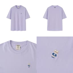 Thumbnail Áo thun Form rộng NOAM Teeny Homie Unisex 100% Cotton - Màu Hồng/Xanh lá/Xanh dương/Tím/Be 3