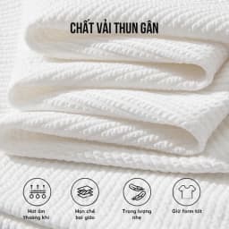 Thumbnail Áo thun gân nam ngắn tay unisex cổ V kiểu dáng trẻ trung năng động ELNIDO ED-02 4