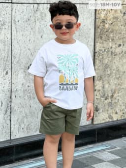 Thumbnail Áo thun đi học bé trai, áo thun ngắn tay, áo phông cộc tay cotton từ 1-10 tuổi Baa Baby - B-BC-AT30N 4