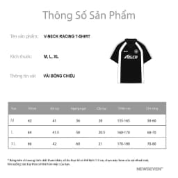 Thumbnail Áo Thun Jersey Cổ V NEWSEVEN V-Neck Racing T-Shirt AT.380 2