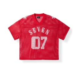 Thumbnail Áo thun jersey lưới cổ V NEWSEVEN Boxy Mesh T-shirt NAT.455 2