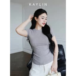 Thumbnail Áo thun KAYLIN form Basic chất vải thun cotton co giãn phong cách BST Hè 2025 - N2463 1