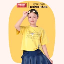Thumbnail Áo Thun Kiểu Ngắn Tay 3 Màu Cho Bé Gái Từ 37-62 KG Từ 10-16 Tuổi  Vải Cotton Mềm Mát EAX016-4 3