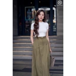 Thumbnail Áo thun MOLLYNISTA tay ngắn cổ tròn form basic chất vải thun cao cấp mềm dày dặn thoáng mát tôn dáng 3