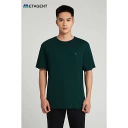 Thumbnail Áo thun nam basic dáng Regular Fit Metagent MS 57E3416 2