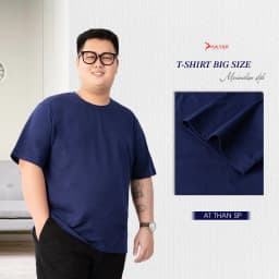 Thumbnail Áo Thun Nam Bigsize 80-140kg AKYOO Cao Cấp, Chất Liệu Cotton Co Giãn, Thoáng Mát- AT DEN SP-AT THAN SP-AT CHIM-THAN 3