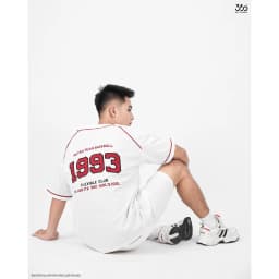 Thumbnail Áo thun nam bóng chày thương hiệu 660 Boutique jersey hình thêu dày dặn form oversize áo sơ mi unisex - SHNTK416 3