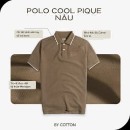 Thumbnail Áo Thun Nam Cao Cấp Polo Basic Chất Liệu Cool Piqué 5 Màu Form Slimfit Tôn Dáng By Cotton 2
