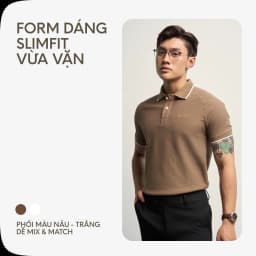 Thumbnail Áo Thun Nam Cao Cấp Polo Basic Chất Liệu Cool Piqué 5 Màu Form Slimfit Tôn Dáng By Cotton 4
