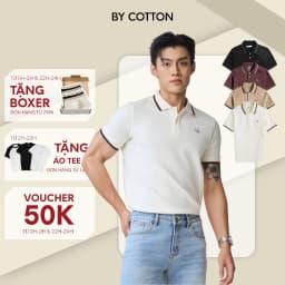 Thumbnail Áo Thun Nam Cao Cấp Polo Fox Sớ Vải Gân Dệt Cao Cấp Form Dáng Vừa Vặn BY COTTON 1