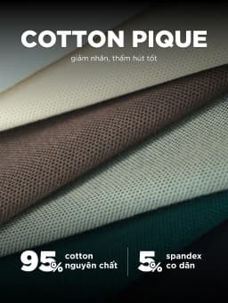 Thumbnail Áo thun nam cổ tròn DIAGO vải Cotton Pique dày dặn, thanh lịch, trẻ trung - HUSSIO 3