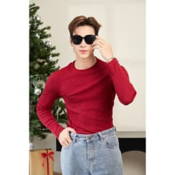 Thumbnail Áo Thun Nam Cổ Tròn Tay Dài Cotton Gân Form Body Thương HIệu MrTwins 3
