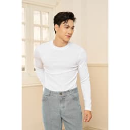 Thumbnail Áo Thun Nam Cổ Tròn Tay Dài Cotton Gân Form Body Thương HIệu MrTwins 4