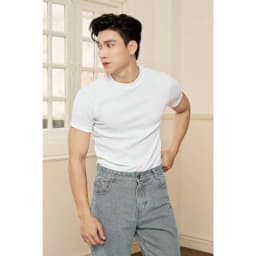 Thumbnail Áo Thun Nam Cổ Tròn Tay Ngắn Cotton Gân Form Body Thương HIệu MrTwins® 2