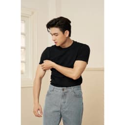 Thumbnail Áo Thun Nam Cổ Tròn Tay Ngắn Cotton Gân Form Body Thương HIệu MrTwins® 3
