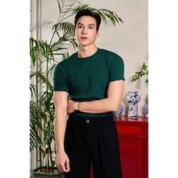 Thumbnail Áo Thun Nam Cổ Tròn Tay Ngắn Cotton Gân Form Body Thương HIệu MrTwins® 4