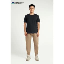 Thumbnail Áo thun nam dập chữ nổi dáng Regular Fit Metagent MS 57E3589 4