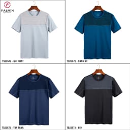 Thumbnail Áo Thun Nam FASVIN Vải COOLMAX Mềm Mát Co Giãn chất đẹp Hàng Nhà Máy TS23572.1.HN 4