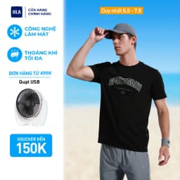 Thumbnail Áo thun nam HLA ngắn tay họa tiết chữ Sportsday Letter Printing Icy Cotton Short Sleeve T-Shirt Men 1