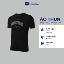 Thumbnail Áo thun nam HLA ngắn tay họa tiết chữ Sportsday Letter Printing Icy Cotton Short Sleeve T-Shirt Men 4
