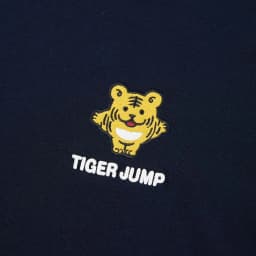 Thumbnail Áo thun nam HLA ngắn tay xanh navy logo in hoạt hình Cotton Cool Embroidery Printed T-shirt 4