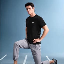 Thumbnail Áo thun nam HLA Sportsday co giãn logo nổi bật, thấm hút nhanh, thoáng khí thoải mái vận động 2