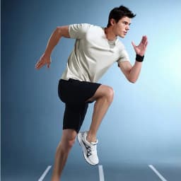 Thumbnail Áo thun nam HLA Sportsday co giãn logo nổi bật, thấm hút nhanh, thoáng khí thoải mái vận động 3