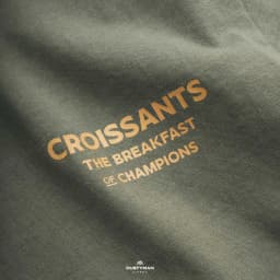 Thumbnail Áo Thun Nam In Hình CROISSANTS Cổ Điển DUSTYMAN - Vải 100% Cotton - Form Regular Fit 4