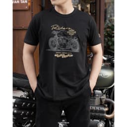 Thumbnail Áo Thun Nam In Hình Rider Cổ Điển DUSTYMAN - Vải 100% Cotton - Form Regular Fit 1