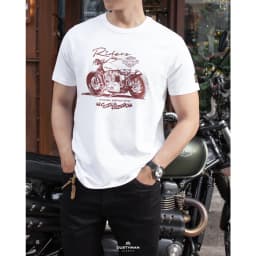 Thumbnail Áo Thun Nam In Hình Rider Cổ Điển DUSTYMAN - Vải 100% Cotton - Form Regular Fit 2