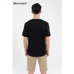 Thumbnail Áo thun nam in họa tiết dáng Regular Metagent MS 57E3586 3