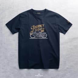 Thumbnail Áo Thun Nam Journey Dustyman, Vải 100% Cotton Cao Cấp,Hình In Cổ Điển,Form Regular Fit 1