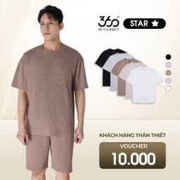 Thumbnail Áo thun nam ngắn tay form rộng 360 Boutique chất liệu cotton thoáng mát mềm mịn - APTOL503 2