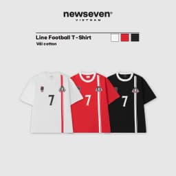 Thumbnail Áo Thun Nam Nữ NEWSEVEN Line Football T-Shirt AT.367 1