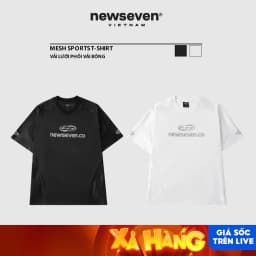 Thumbnail Áo Thun Nam Nữ NEWSEVEN Mesh Sports T-Shirt AT.362 1