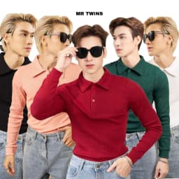 Thumbnail Áo Thun Nam Polo Cổ Bẻ Tay Dài Form Body Thun Gân Cao Cấp Thương Hiệu Mr Twins 1