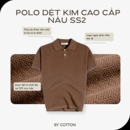 Thumbnail Áo Thun Nam Polo Dệt Kim Cao Cấp SS2 Phối Trơn Thêu Ngựa Multi Color Sợi 32S Thoáng Mát By Cotton 2