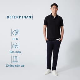 Thumbnail Áo thun nam polo DETERMINANT 100% cotton siêu dài, chống xù lông thấm hút tốt -  P02 3