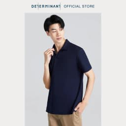 Thumbnail Áo thun nam Polo DETERMINANT 100% Cotton siêu dài, kháng khuẩn chống phai màu - cổ không phối cúc - P04 3