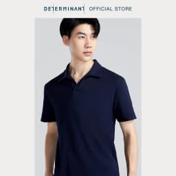 Thumbnail Áo thun nam Polo DETERMINANT 100% Cotton siêu dài, kháng khuẩn chống phai màu - cổ không phối cúc - P04 4