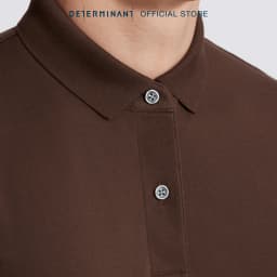 Thumbnail Áo thun nam Polo vải cotton thấm hút mồ hôi thương hiệu Determinant - màu Nâu [P01] 4